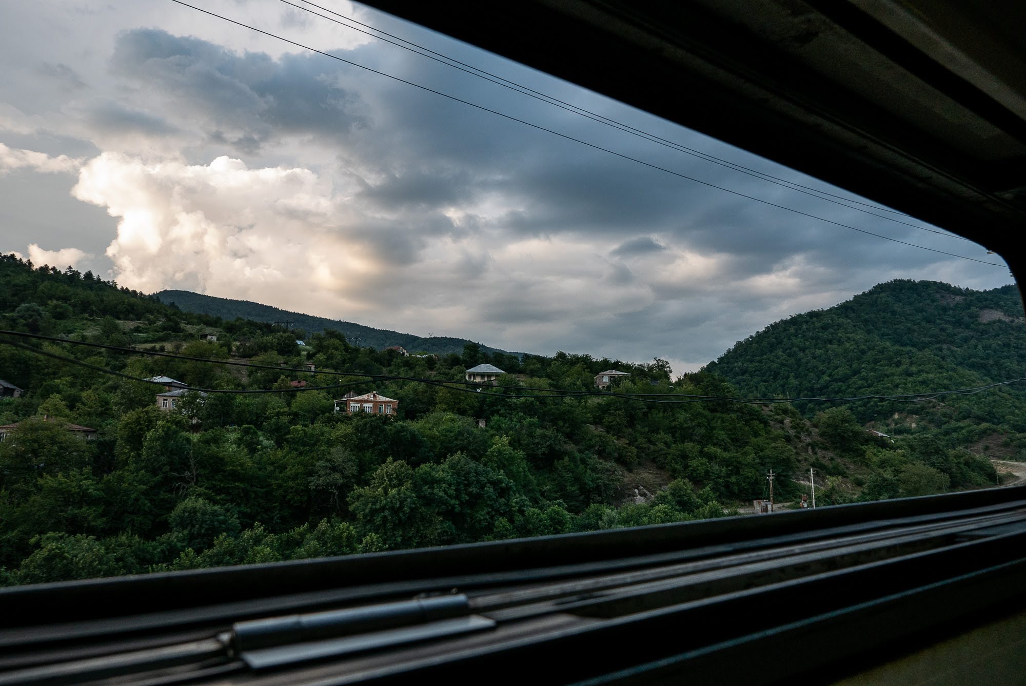 Staff on the Zestaponi-Kharagauli line say they get to see the best views, as the route lies almost entirely along the mountainous Rikoti Pass. Photo: Mariam Nikuradze/OC Media.
